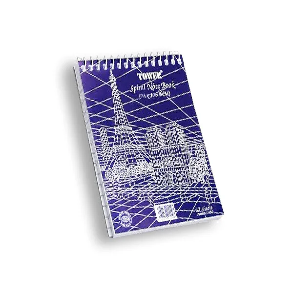 Writing pad Tower  (74*105)mm with Top Spiral