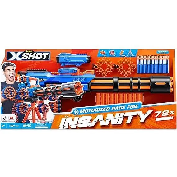 Zuru X Shot Insanity Gatlin Gun 36605